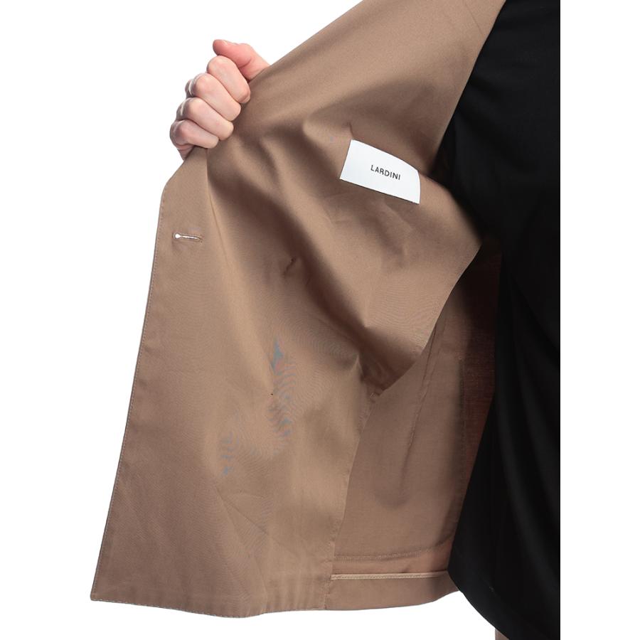 ラルディーニ LARDINI カジュアルジャケット メンズ セットアップ対応 コットンサテン ストレッチ ダブル LD6203QIF64402の画像