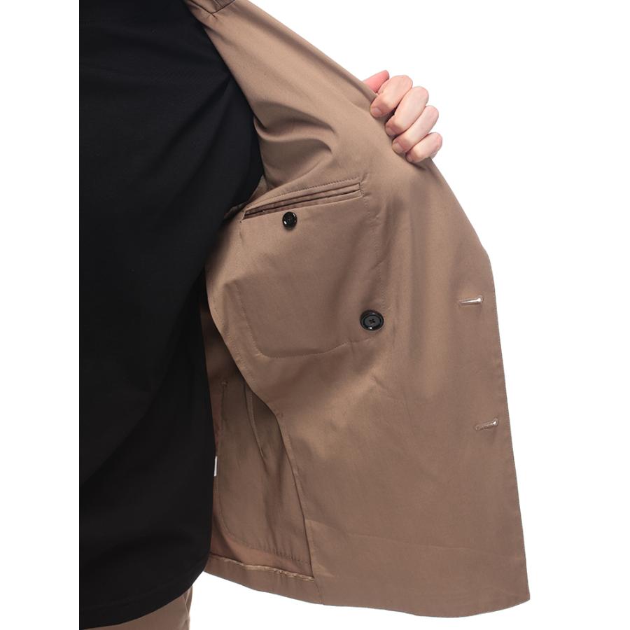 ラルディーニ LARDINI カジュアルジャケット メンズ セットアップ対応 コットンサテン ストレッチ ダブル LD6203QIF64402の画像
