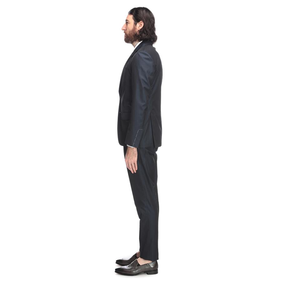 ラルディーニ LARDINI スーツ メンズ ストライプ シングル ワンタック SOLARO LD787AQIF64407の画像