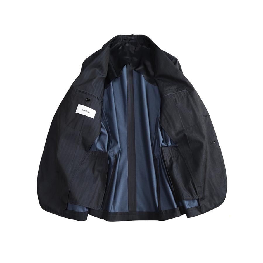 ラルディーニ LARDINI スーツ メンズ ストライプ シングル ワンタック SOLARO LD787AQIF64407の画像