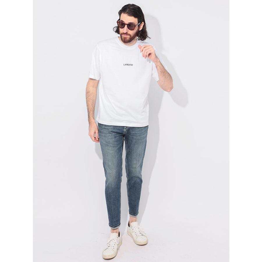 LARDINI（ラルディーニ） 半袖 Tシャツ メンズ ゴシックロゴ クルー