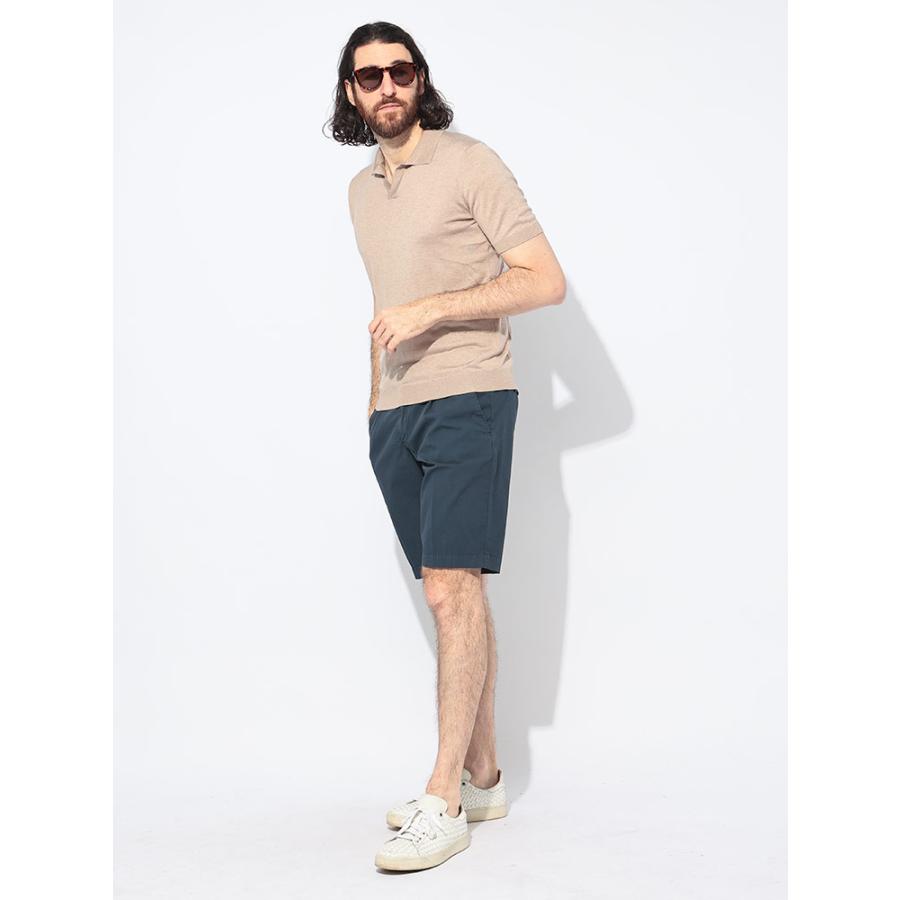 Gran Sasso（グランサッソ） シルク 半袖 メンズ スキッパー 