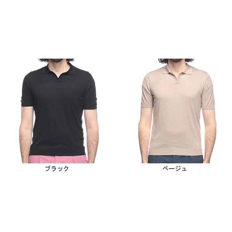 Gran Sasso（グランサッソ） シルク 半袖 メンズ スキッパー 