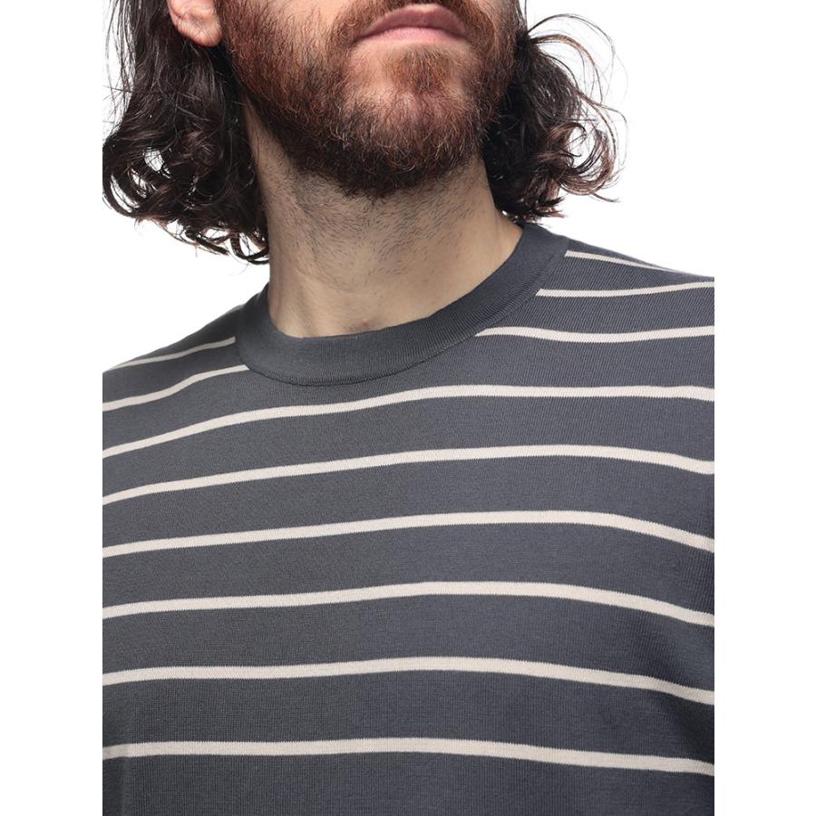 Gran Sasso（グランサッソ） 半袖 ニット Tシャツ メンズ ボーダー