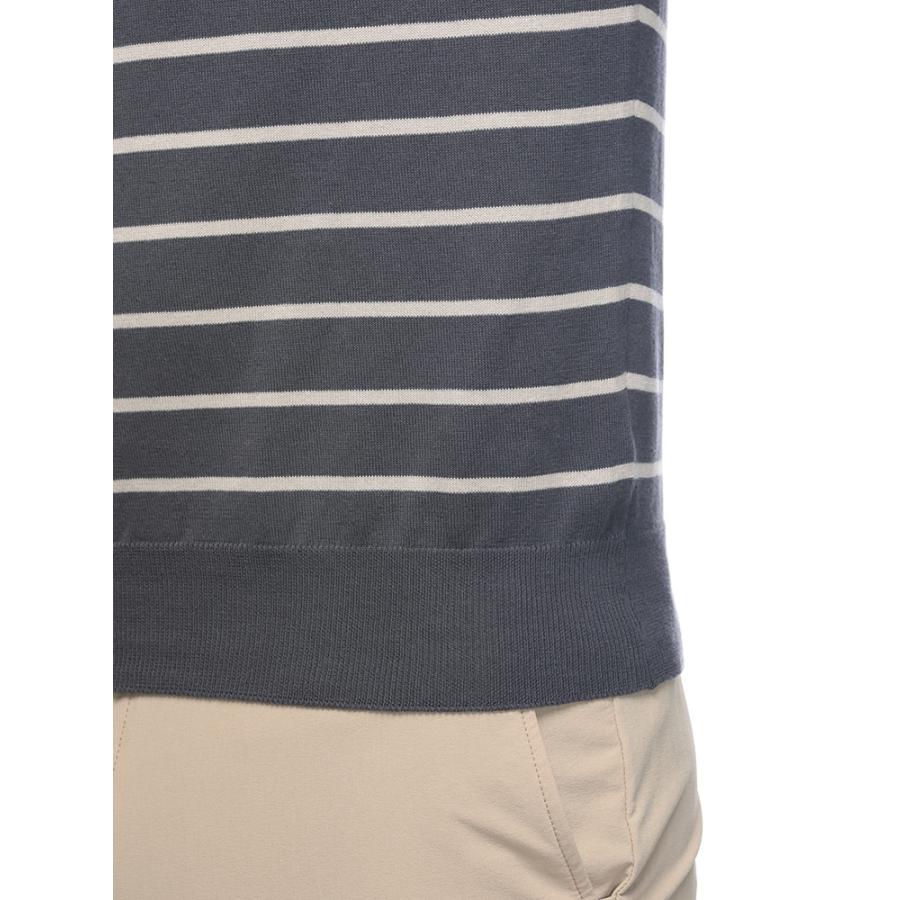 Gran Sasso（グランサッソ） 半袖 ニット Tシャツ メンズ ボーダー