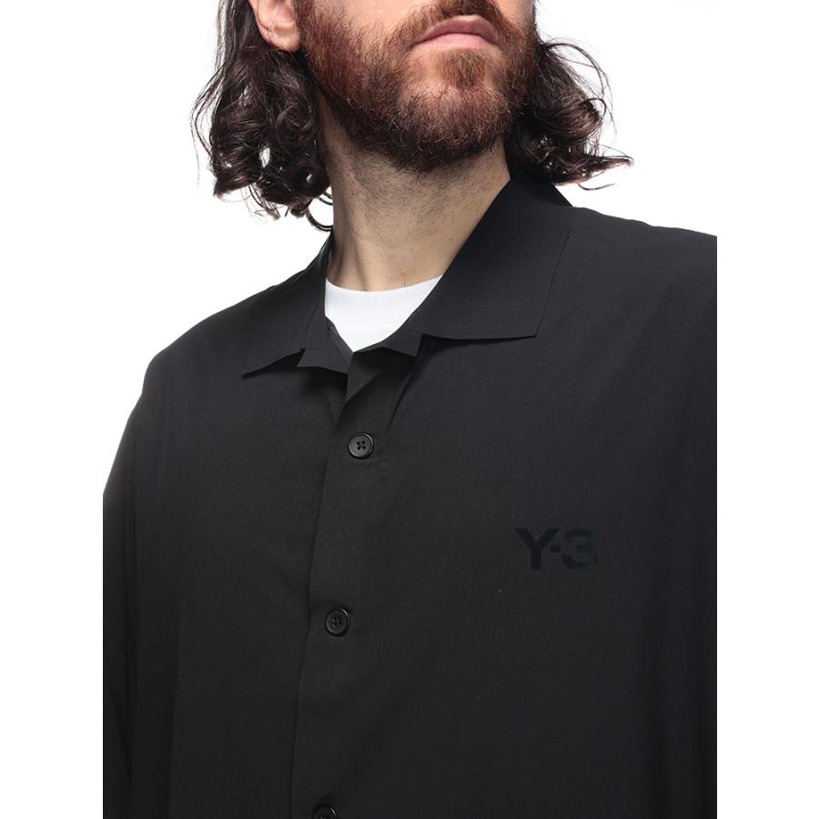 Y-3 ワイスリー 半袖 シャツ メンズ 胸ロゴ オープンカラー LITE WOVN