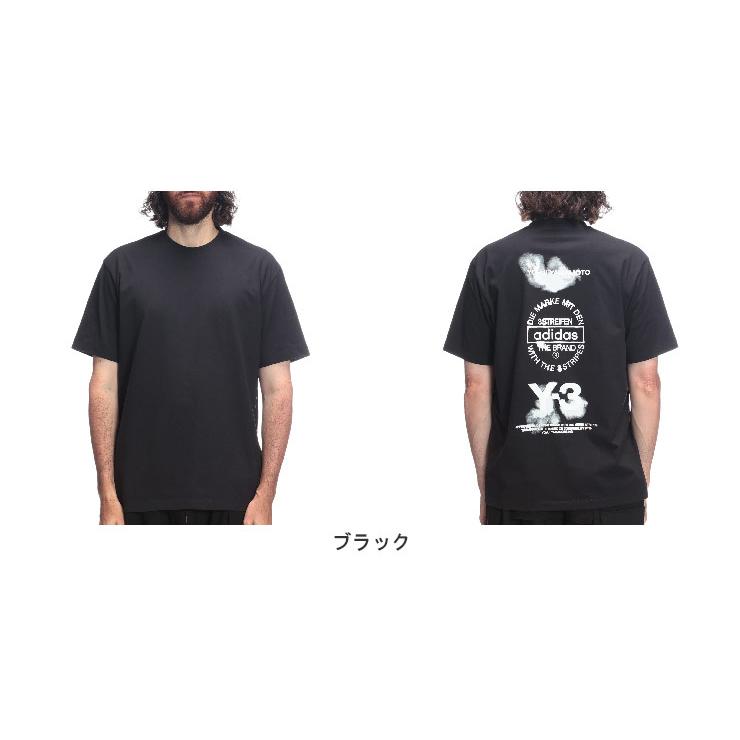 Y-3 ワイスリー メンズ U グラフィック プリント クルーネック 半袖 T