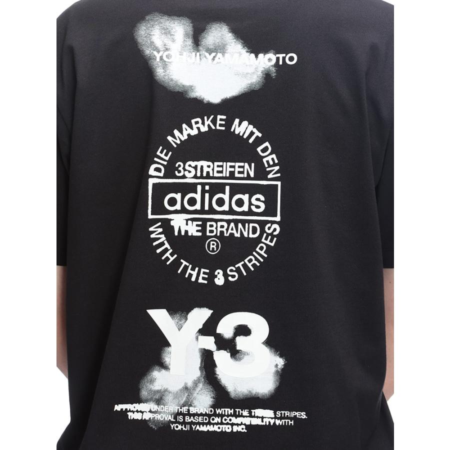 Y-3 ワイスリー メンズ U グラフィック プリント クルーネック 半袖 T