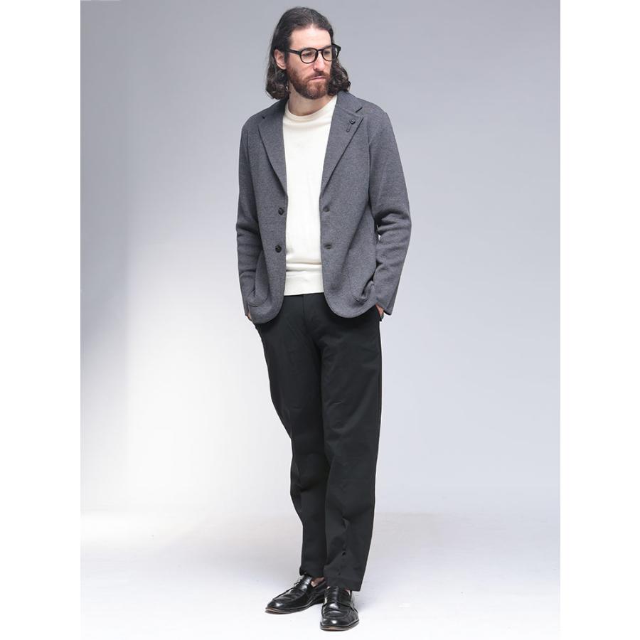 ラルディーニ メンズ LARDINI シングル2つ釦ニットジャケット  カジュアルジャケット LDLJM56CN65000の画像