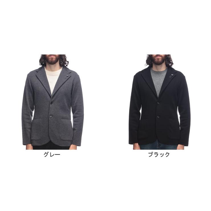 ラルディーニ メンズ LARDINI シングル2つ釦ニットジャケット  カジュアルジャケット LDLJM56CN65000の画像