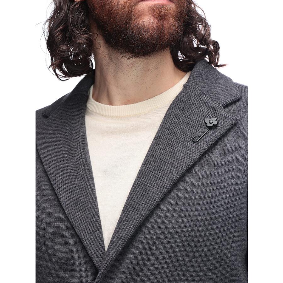 ラルディーニ メンズ LARDINI シングル2つ釦ニットジャケット  カジュアルジャケット LDLJM56CN65000の画像