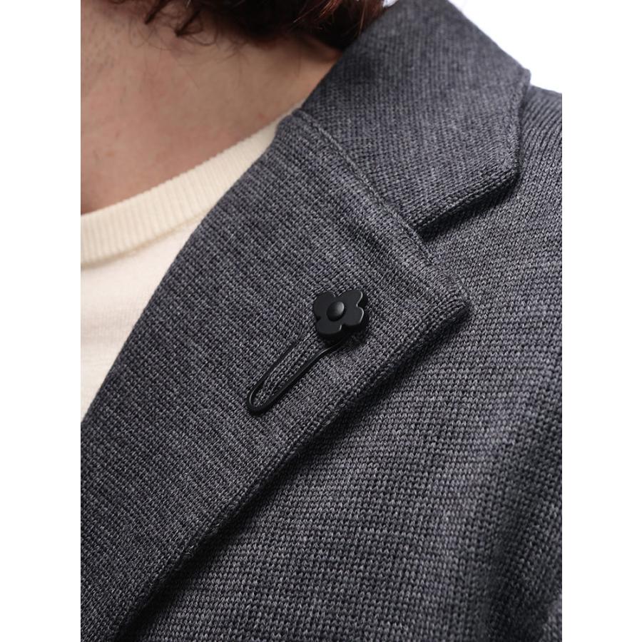 ラルディーニ メンズ LARDINI シングル2つ釦ニットジャケット  カジュアルジャケット LDLJM56CN65000の画像