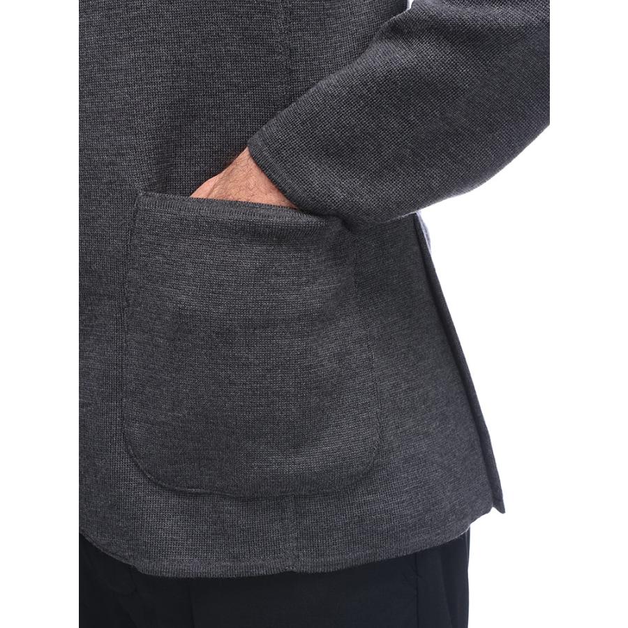 ラルディーニ メンズ LARDINI シングル2つ釦ニットジャケット  カジュアルジャケット LDLJM56CN65000の画像