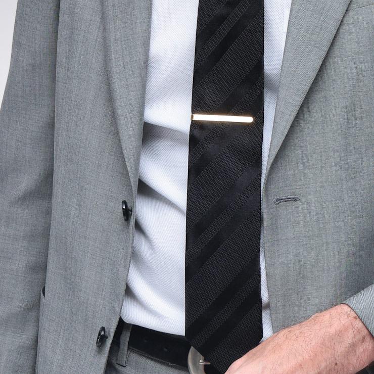 ラルディーニ LARDINI　ストライプネクタイ LARDINI（ラルディーニ） メタルタイバー ネクタイピン LDTIECLIPCN327