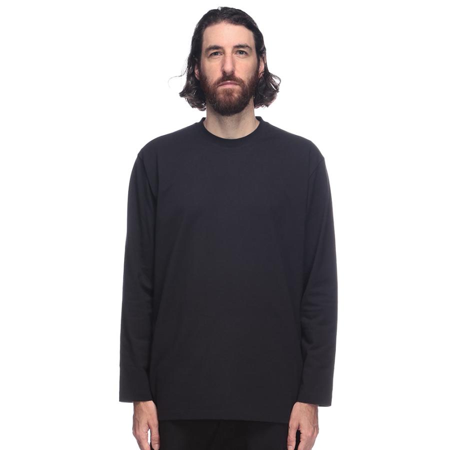 Y-3 ワイスリー メンズ バックプリント クルーネック 長袖 Tシャツ