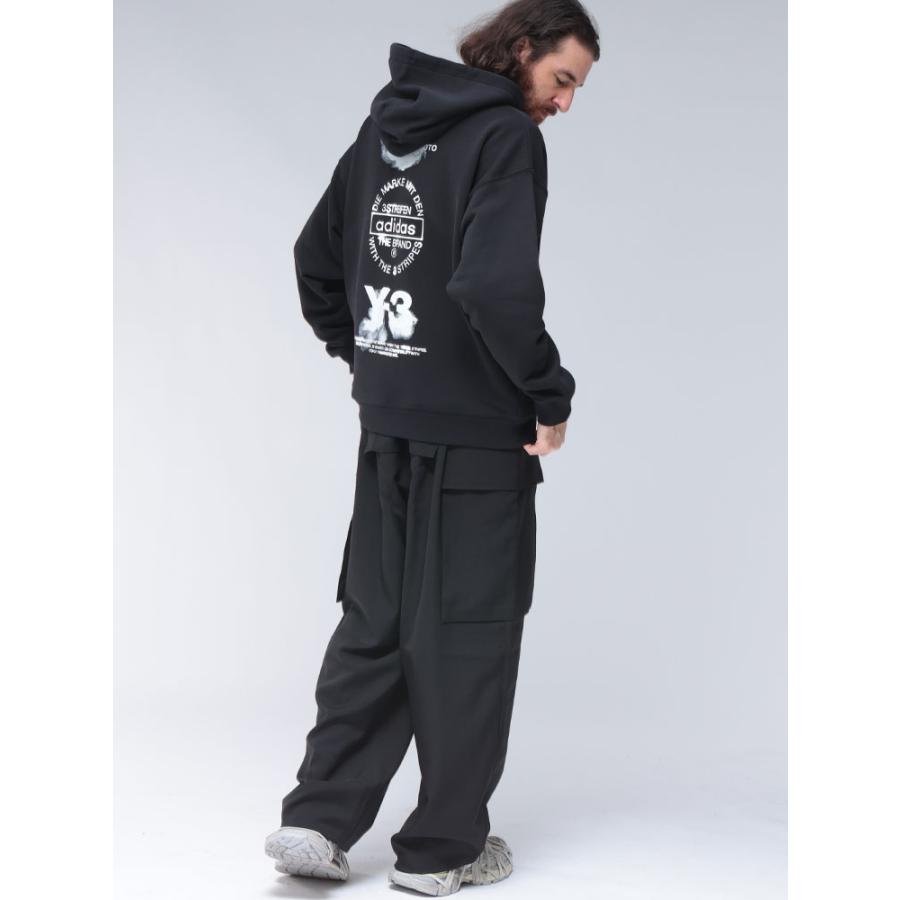 Y-3 ワイスリー メンズ バックロゴ プルオーバー パーカー GRAPHIC