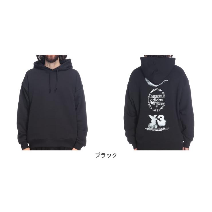 Y-3 ワイスリー メンズ バックロゴ プルオーバー パーカー GRAPHIC