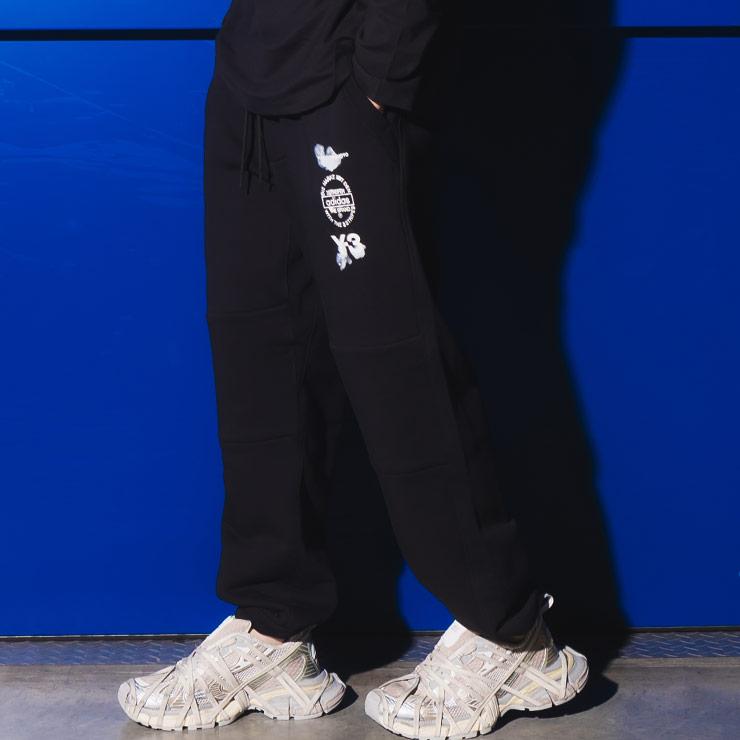 Y-3 ワイスリー トラックパンツ メンズ ロゴプリント スウェット