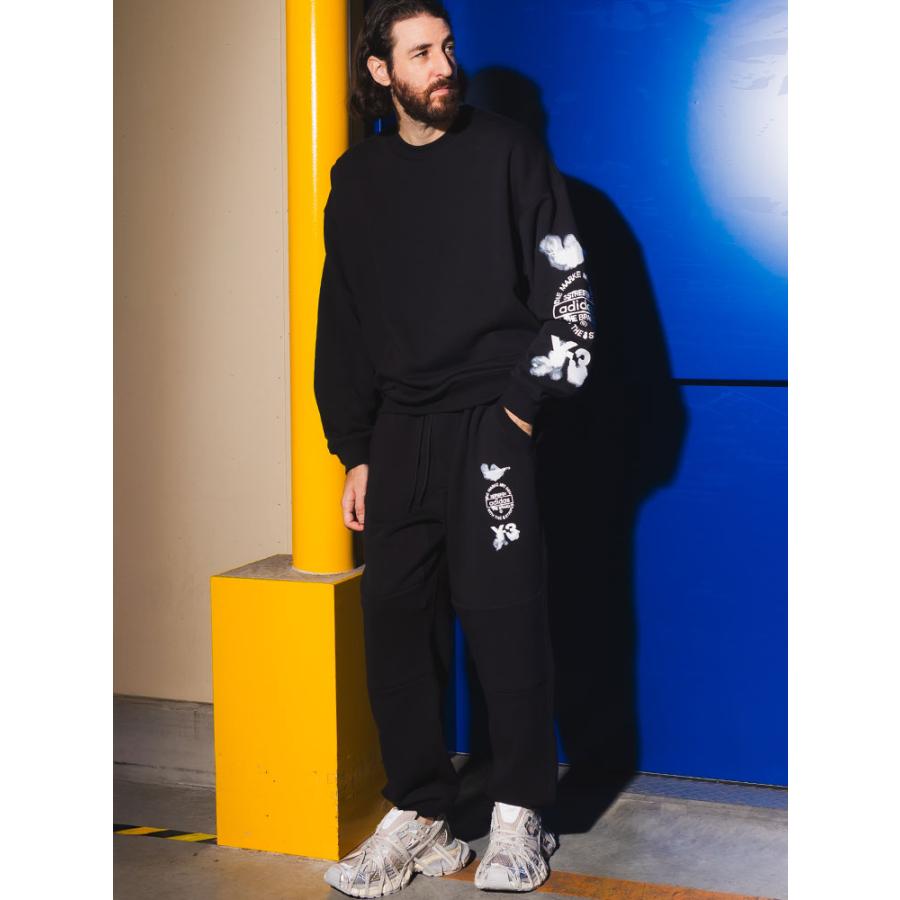 Y-3 ワイスリー ロゴプリント スウェット トラックパンツ GRAPHIC