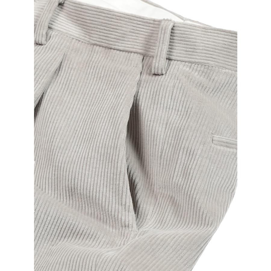 LARDINI（ラルディーニ） メンズ コーデュロイ ワンタック パンツ 