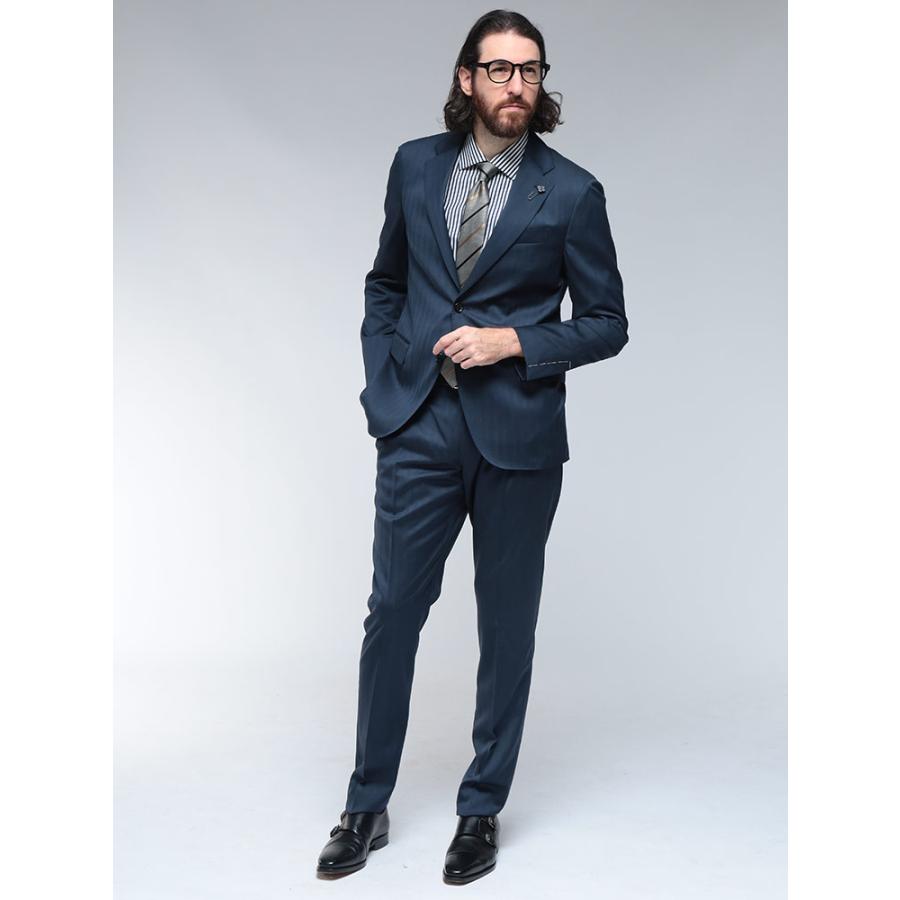 ラルディーニ スーツ LARDINI メンズ シングル ノータック ビジネススーツ SOLARO LD787IF65432の画像