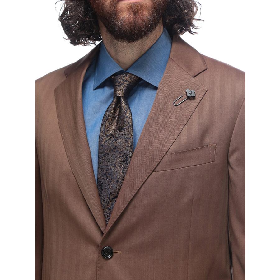 ラルディーニ スーツ LARDINI メンズ シングル ノータック ビジネススーツ SOLARO LD787IF65432の画像