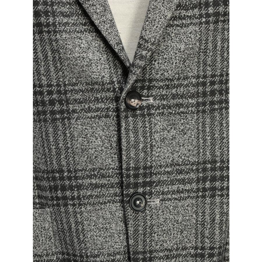 チルコロ テーラードジャケット L アンコン ストライプ ストレッチ パイピング CIRCOLO 1901 (チルコロ1901) ストレッチ モノトーンチェック シングル