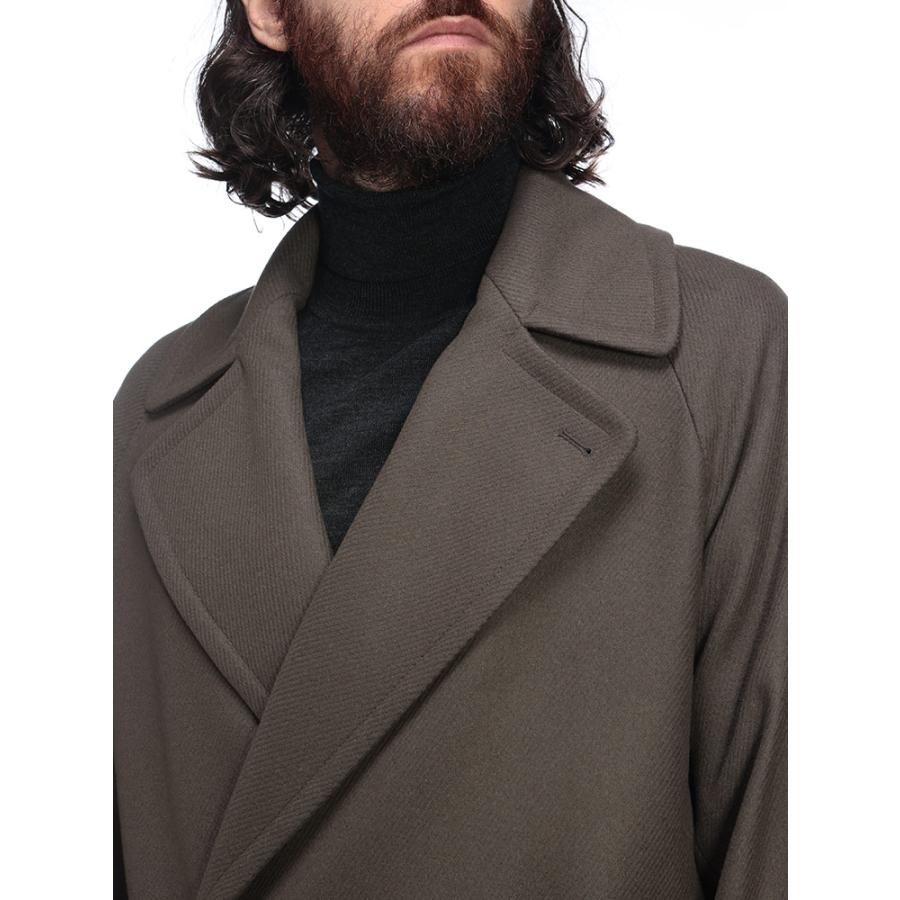 HEVO（イーヴォ） メンズ アウター ベルト付き ダブルブレストコート