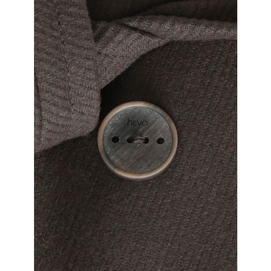 HEVO（イーヴォ） メンズ アウター ベルト付き ダブルブレストコート