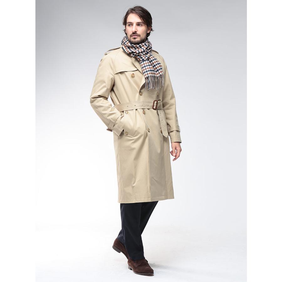 アクアスキュータム トレンチ コート アウター Aquascutum 総裏チェック ダブルトレンチコート AQLBA01FC205 メンズの画像