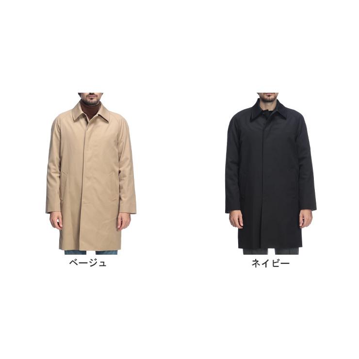 アクアスキュータム ステンカラー コート アウター Aquascutum 総裏チェック シングルボタン ステンカラーコート AQMBA02FN018 メンズの画像