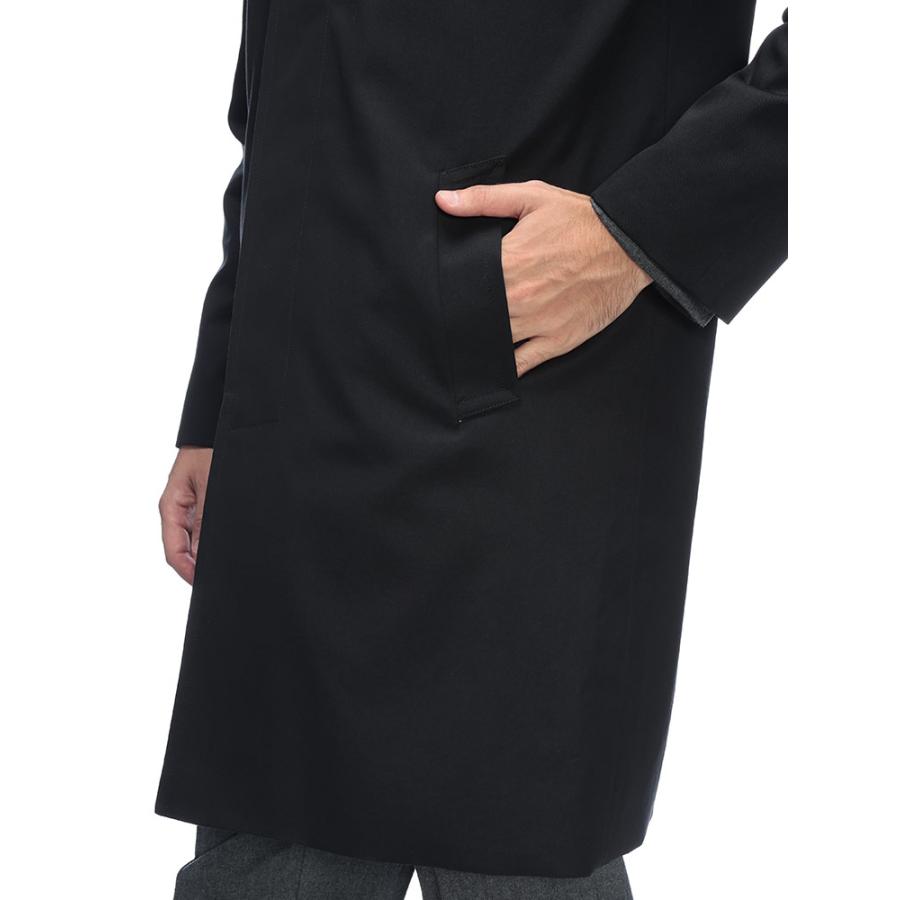 アクアスキュータム ステンカラー コート アウター Aquascutum 総裏チェック シングルボタン ステンカラーコート AQMBA02FN018 メンズの画像