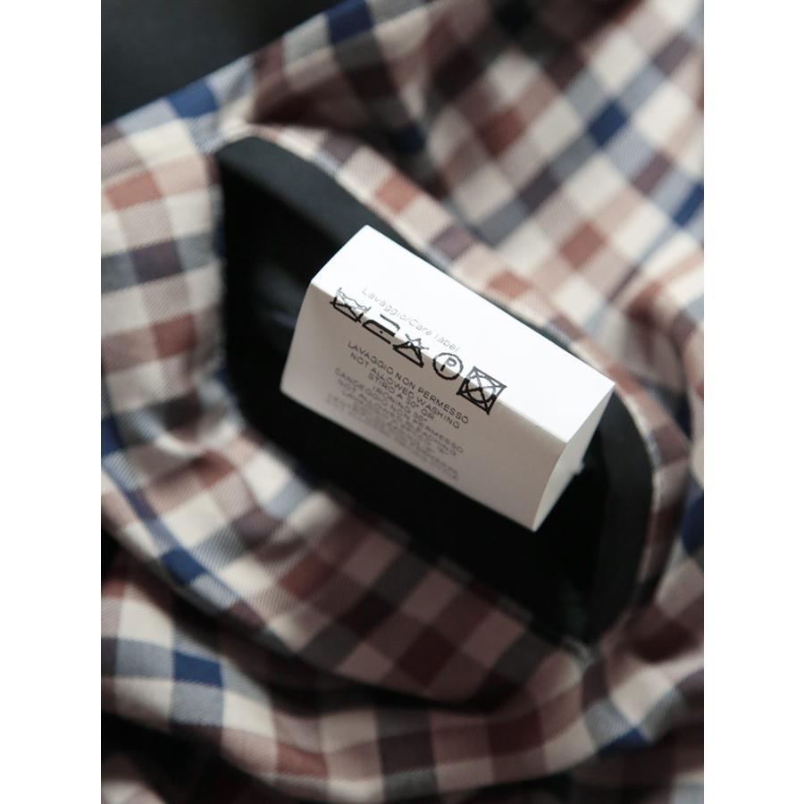 アクアスキュータム ステンカラー コート アウター Aquascutum 総裏チェック シングルボタン ステンカラーコート AQMBA02FN018 メンズの画像
