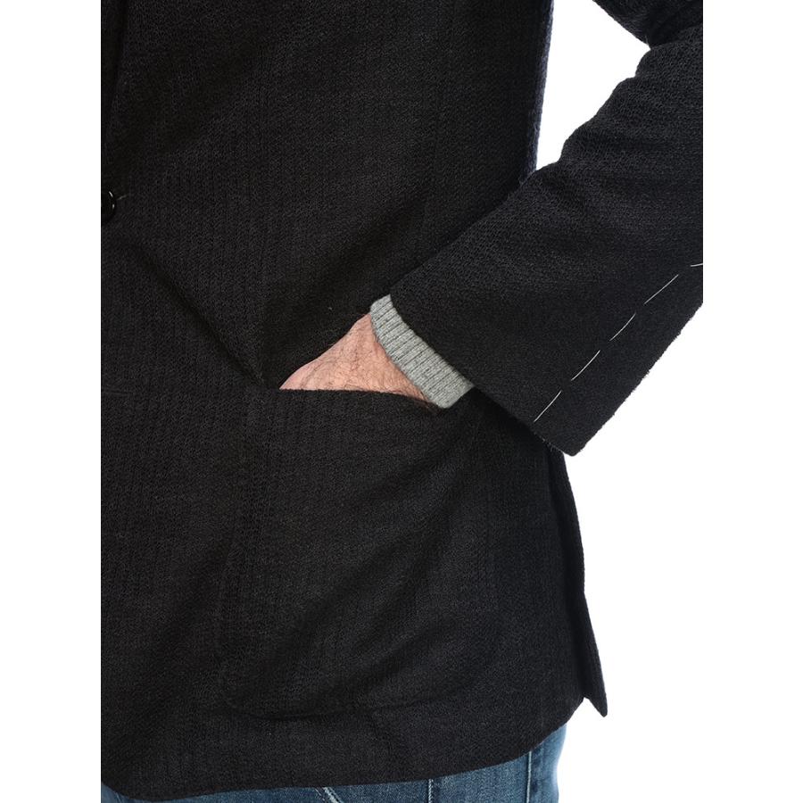 ラルディーニ ジャケット アウター LARDINI メンズ シングル 2ツ釦 ニット ジャケット テーラード カジュアルジャケット LIKNIT LDLKJ5Q15J6504の画像