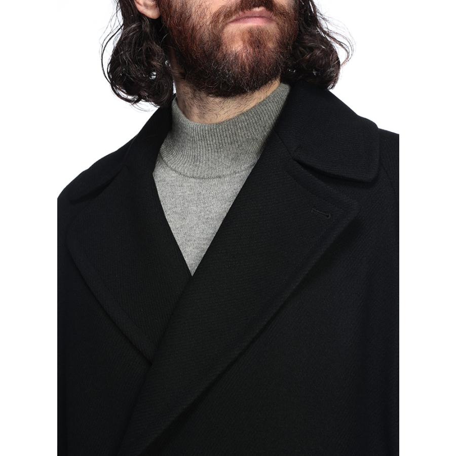 HEVO（イーヴォ） コート アウター メンズ ウエストベルト ダブル