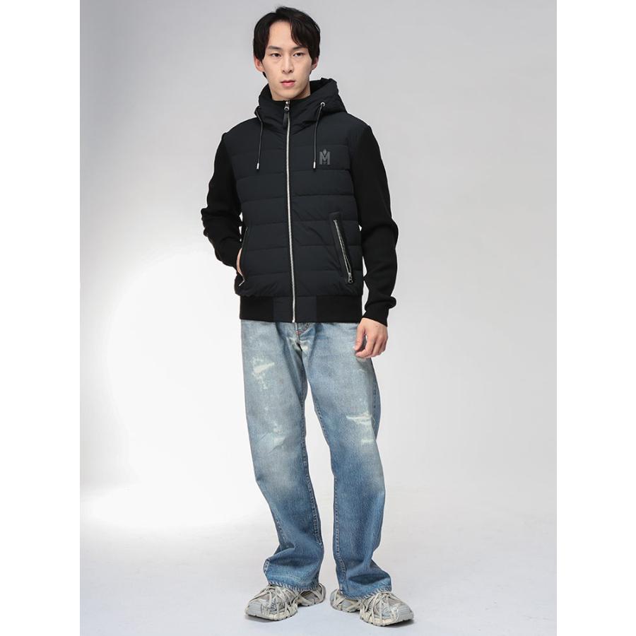 マッカージュ ダウン メンズ MACKAGE フロント ダウン フルジップ ニットパーカー コンビダウン ANDREWZ アンドルーズ MKGANDREWZ5の画像