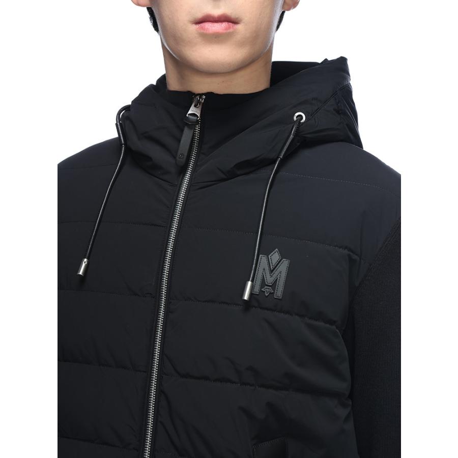 マッカージュ ダウン メンズ MACKAGE フロント ダウン フルジップ ニットパーカー コンビダウン ANDREWZ アンドルーズ MKGANDREWZ5の画像