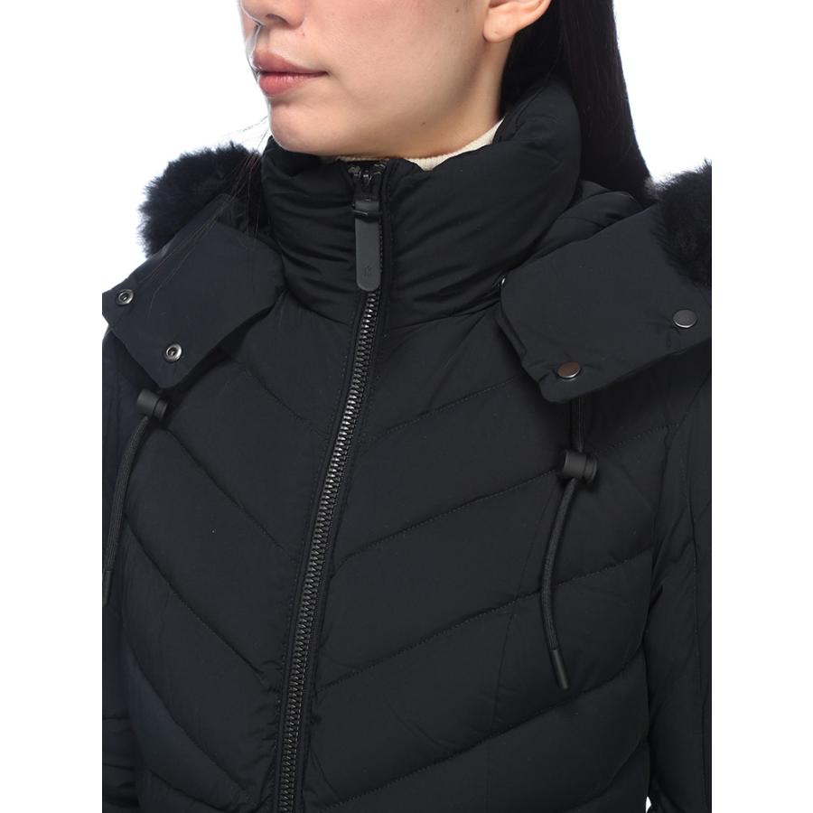 マッカージュ ダウン コート レディース MACKAGE ロゴ ミドル丈 Aライン シープファー フード着脱 ダウンジャケット NADIA-SH ナディア MKGLNADIASH5の画像