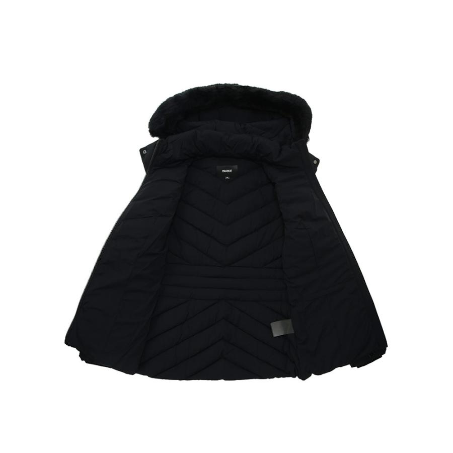 マッカージュ ダウン コート レディース MACKAGE ロゴ ミドル丈 Aライン シープファー フード着脱 ダウンジャケット NADIA-SH ナディア MKGLNADIASH5の画像