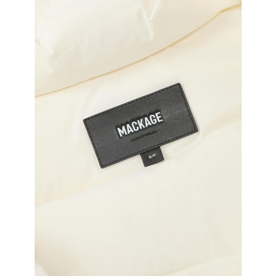 マッカージュ ダウン コート レディース MACKAGE ロゴ ロング丈 Aライン シープファー フード フルジップ ダウンコート ブルゾン XENA-SH ゼナ MKGLXENASH5の画像