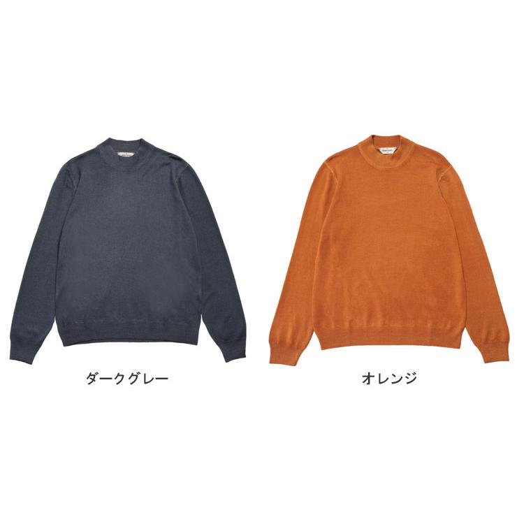 Gran Sasso（グランサッソ） ニット メンズ 無地 ウール モック ネック