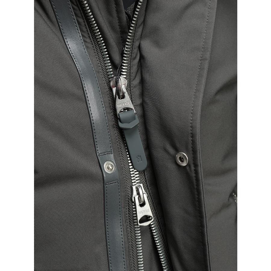 マッカージュ ダウン ブルゾン メンズ MACKAGE シープスキン レザー使い フルジップ ダウンジャケット IKER イケル MKGIKER5の画像