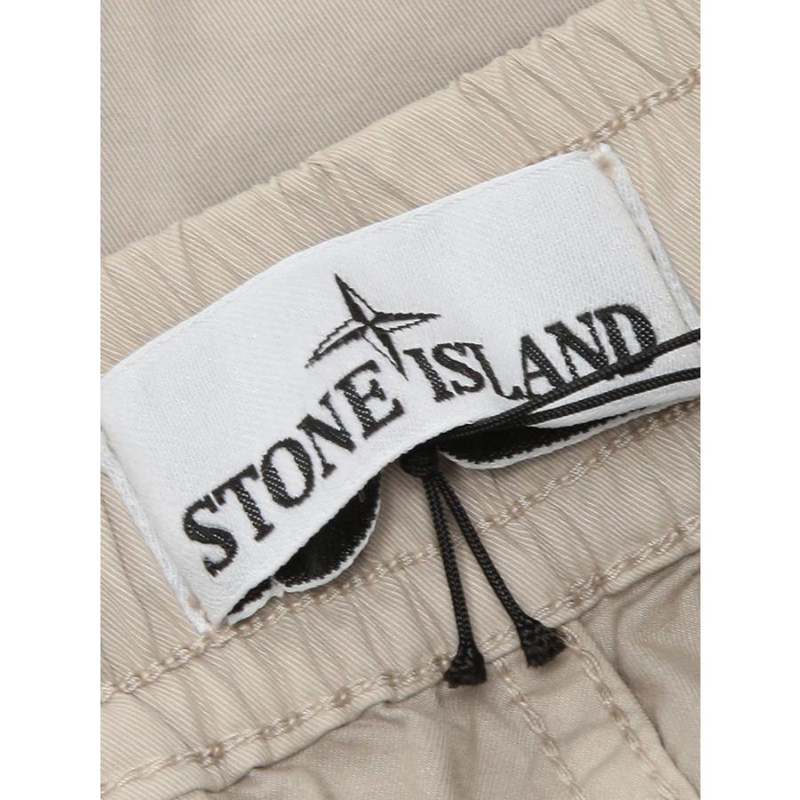 ストーンアイランド メンズ カーゴパンツ STONE ISLAND ロゴ ストレッチ ポケット カーゴ パンツ SI3100031S0A10 ブランド ボトムス グレー ブラックの画像