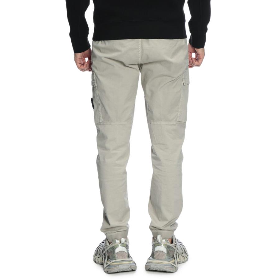 ストーンアイランド メンズ カーゴパンツ STONE ISLAND ロゴ ストレッチ ポケット カーゴ パンツ SI3100031S0A10 ブランド ボトムス グレー ブラックの画像