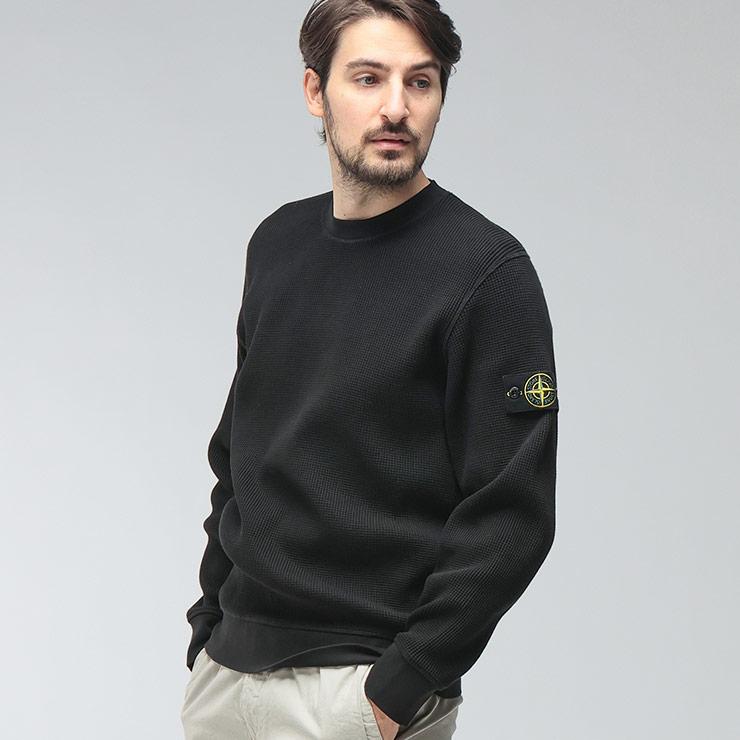 STONE ISLAND（ストーン アイランド） メンズ トレーナー 長袖 袖ロゴ