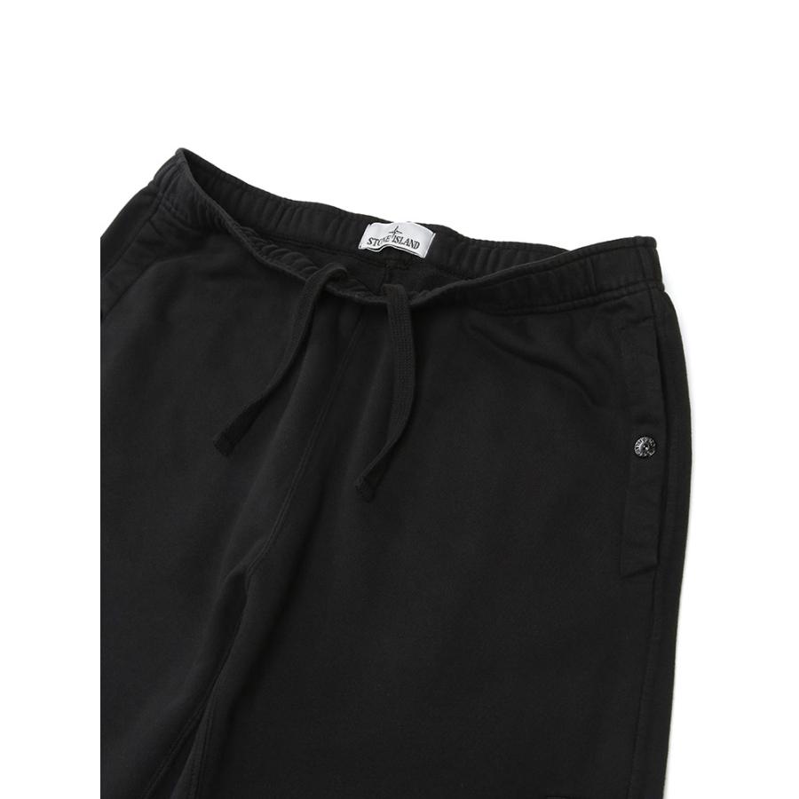 ストーンアイランド メンズ スウェットパンツ STONE ISLAND ロゴ ワッペン スウェット パンツ SI6200004S0410 ブランド ボトムス ブラックの画像