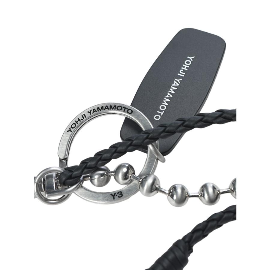 Y-3 ワイスリー メンズ キーチェーン ロゴ プレート 二連 ストラップ