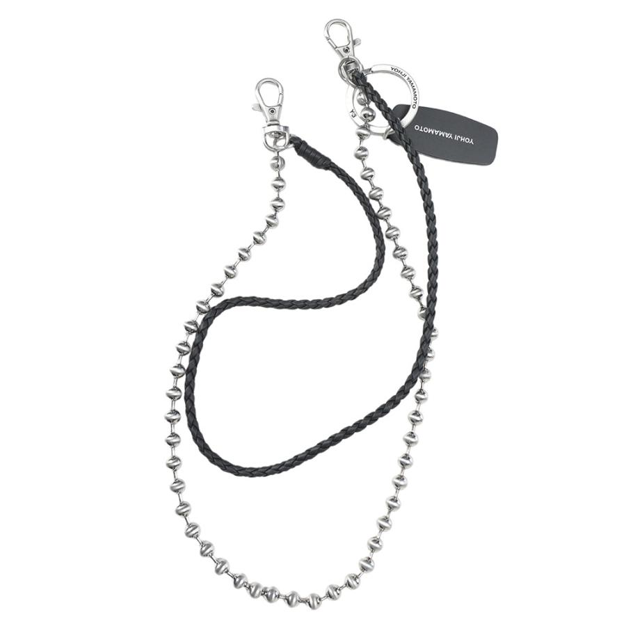 Y-3 ワイスリー メンズ キーチェーン ロゴ プレート 二連 ストラップ