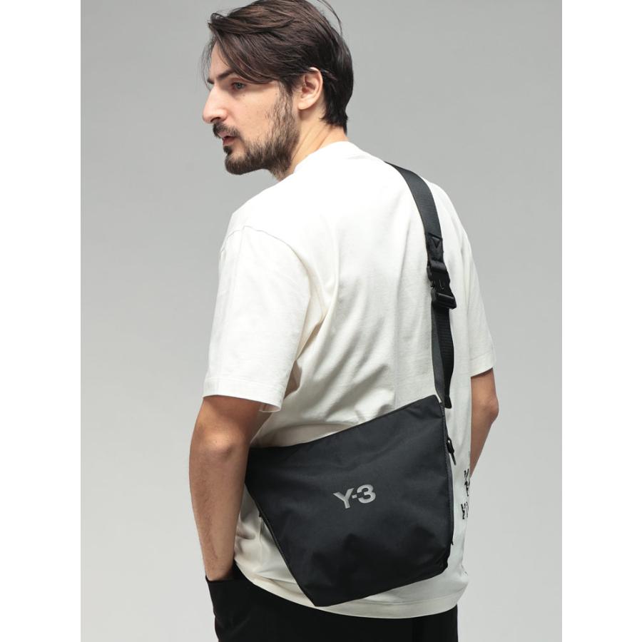 Y-3 ワイスリー メンズ バッグ ロゴ プリント ショルダーバッグ CROSS