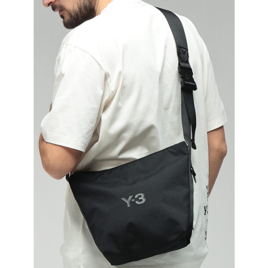 Y-3 ワイスリー メンズ バッグ ロゴ プリント ショルダーバッグ CROSS